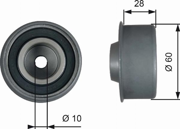 GATES T42314 - Rola ghidare / conducere, curea distributie aaoparts.ro