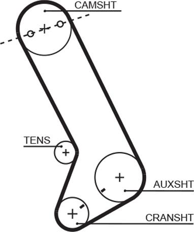 GATES T132 - Curea de distributie aaoparts.ro