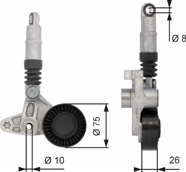 GATES T39099 - Intinzator curea, curea distributie aaoparts.ro