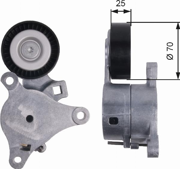 GATES T39041 - Rola ghidare / conducere, curea transmisie aaoparts.ro