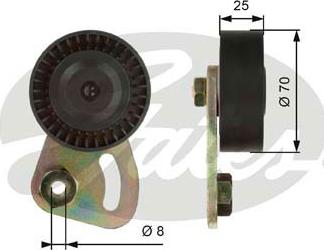 Gates T39019 - Rola ghidare / conducere, curea transmisie aaoparts.ro