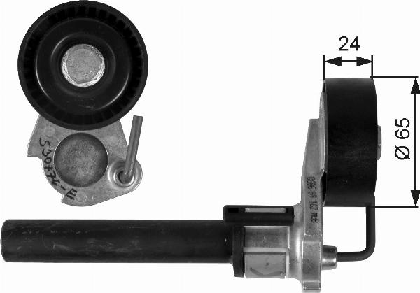 GATES T39087 - Intinzator curea, curea distributie aaoparts.ro