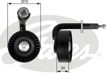 Gates T39020 - Rola ghidare / conducere, curea transmisie aaoparts.ro