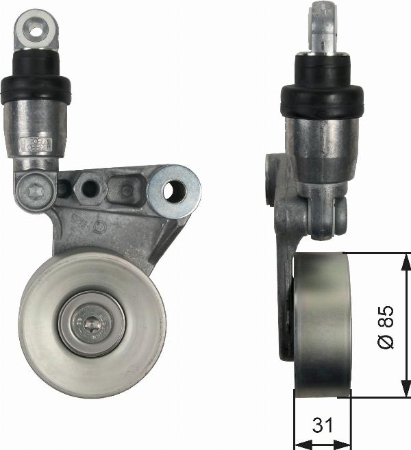 GATES T39214 - Intinzator curea, curea distributie aaoparts.ro