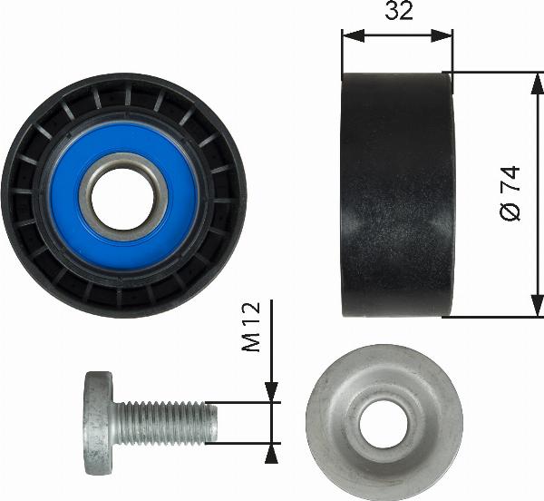 GATES T36527 - Rola ghidare / conducere, curea transmisie aaoparts.ro