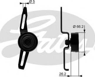 Gates T36066 - Rola ghidare / conducere, curea transmisie aaoparts.ro