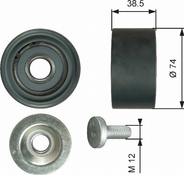 GATES T36285 - Rola ghidare / conducere, curea transmisie aaoparts.ro