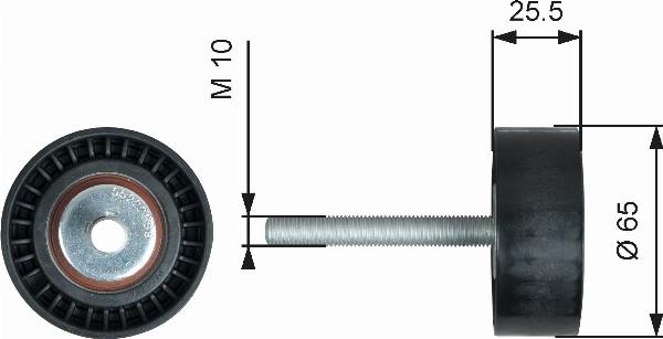 GATES T36772 - Rola ghidare / conducere, curea transmisie aaoparts.ro