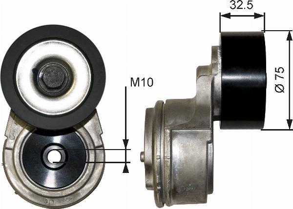 GATES T38567 - Intinzator curea, curea distributie aaoparts.ro