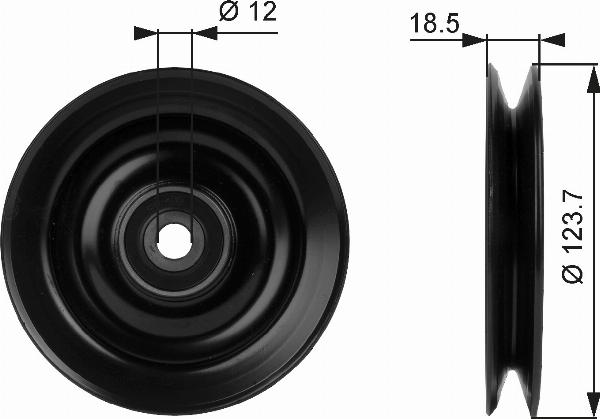 GATES T38040 - Rola ghidare / conducere, transmisie aaoparts.ro