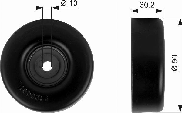 GATES T38042 - Rola ghidare / conducere, curea transmisie aaoparts.ro