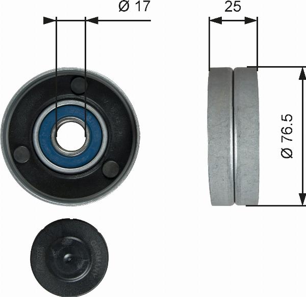 GATES T38059 - Rola ghidare / conducere, curea transmisie aaoparts.ro