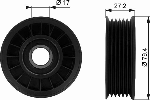 GATES T38009 - Rola ghidare / conducere, curea transmisie aaoparts.ro