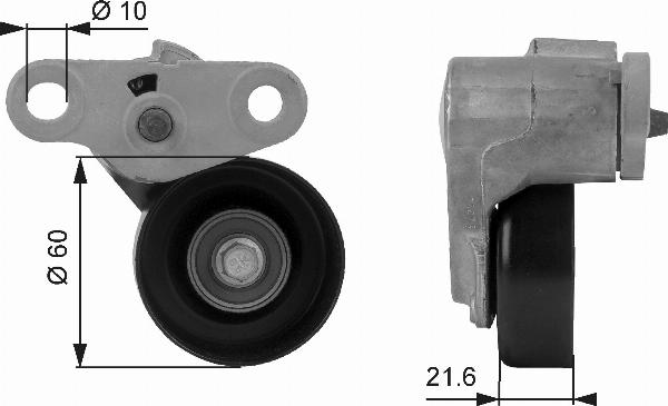 GATES T38159 - Intinzator curea, curea distributie aaoparts.ro