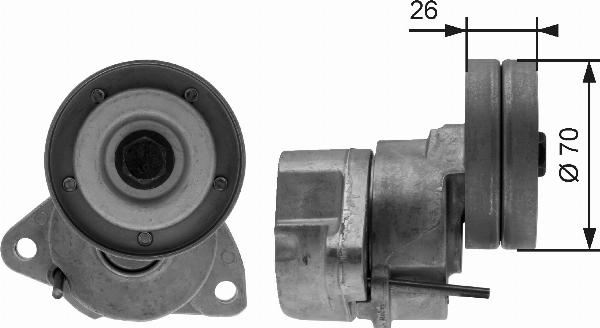 GATES T38154 - Intinzator curea, curea distributie aaoparts.ro