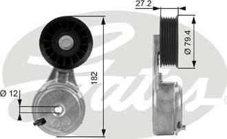 Gates T38104 - Intinzator curea, curea distributie aaoparts.ro