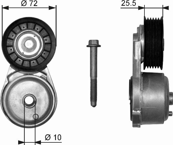GATES T38103 - Rola ghidare / conducere, curea transmisie aaoparts.ro
