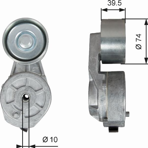 GATES T38707 - Intinzator curea, curea distributie aaoparts.ro