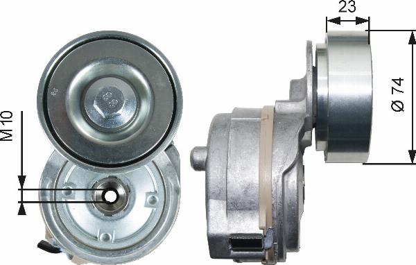 GATES T38719 - Intinzator curea, curea distributie aaoparts.ro