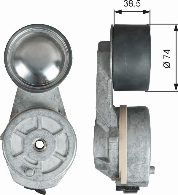 GATES T38713 - Intinzator curea, curea distributie aaoparts.ro