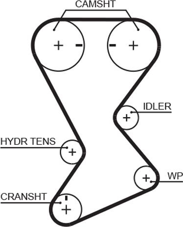 GATES T246 - Curea de distributie aaoparts.ro