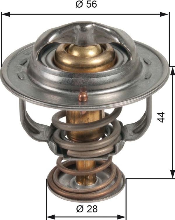 GATES TH48982G1 - Termostat,lichid racire aaoparts.ro