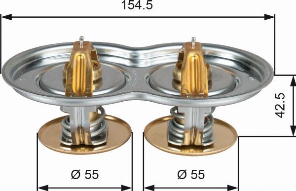 GATES TH51975/80G1 - Termostat,lichid racire aaoparts.ro