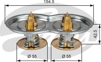 Gates TH51975/80G1 - Termostat,lichid racire aaoparts.ro