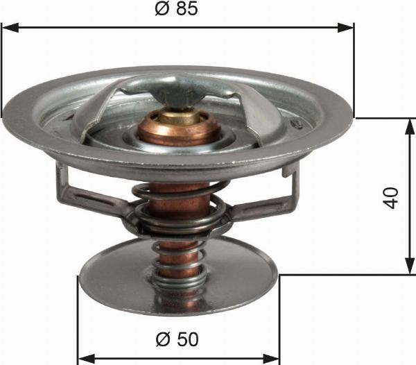 GATES TH51583G1 - Termostat,lichid racire aaoparts.ro