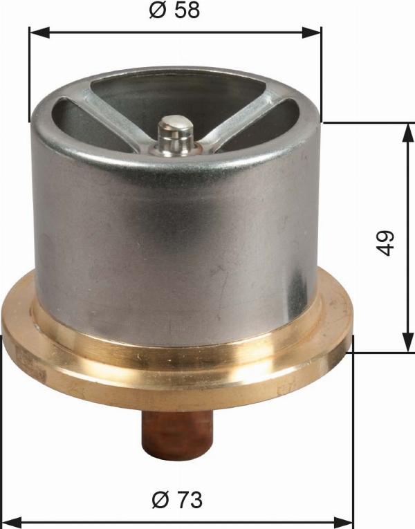 GATES TH51386 - Termostat,lichid racire aaoparts.ro