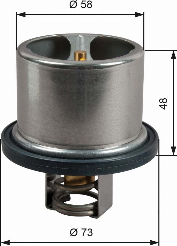 GATES TH51785G1 - Termostat,lichid racire aaoparts.ro