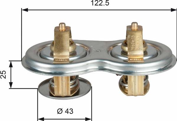 GATES TH52180/87G1 - Termostat,lichid racire aaoparts.ro