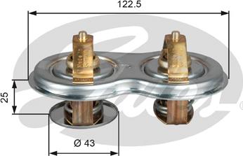 GATES TH52275G1 - Termostat,lichid racire aaoparts.ro