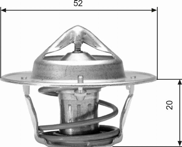 GATES TH04182G1 - Termostat,lichid racire aaoparts.ro