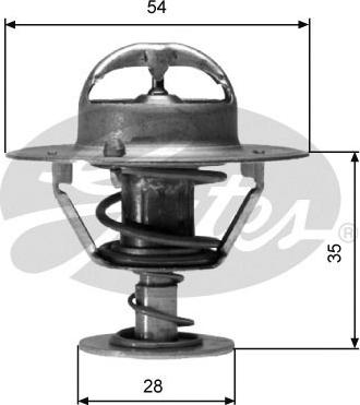 Gates TH04282G1 - Termostat,lichid racire aaoparts.ro