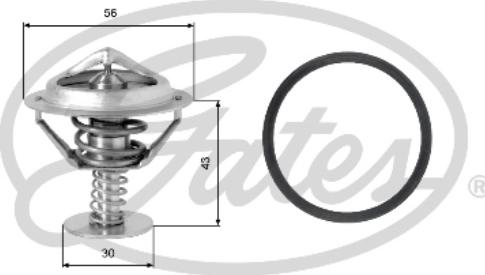 GATES TH05377G1 - Termostat,lichid racire aaoparts.ro