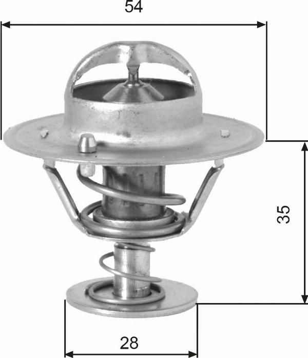 GATES TH00782G1 - Termostat,lichid racire aaoparts.ro