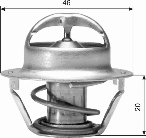 GATES TH03082G1 - Termostat,lichid racire aaoparts.ro