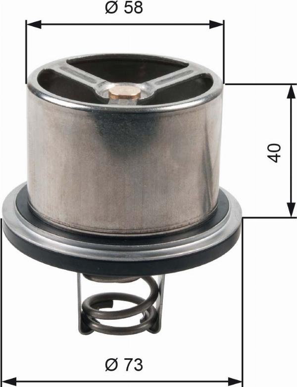 GATES TH07882 - Termostat,lichid racire aaoparts.ro