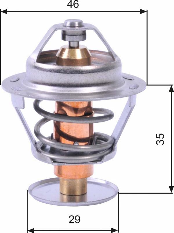 GATES TH10489G1 - Termostat,lichid racire aaoparts.ro