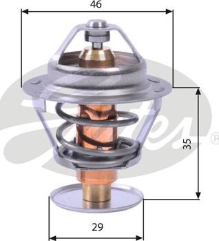 GATES TH10482G1 - Termostat,lichid racire aaoparts.ro