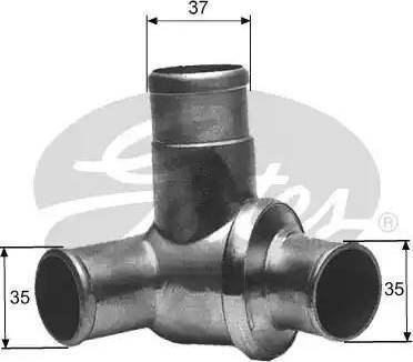 GATES TH11987 - Termostat,lichid racire aaoparts.ro