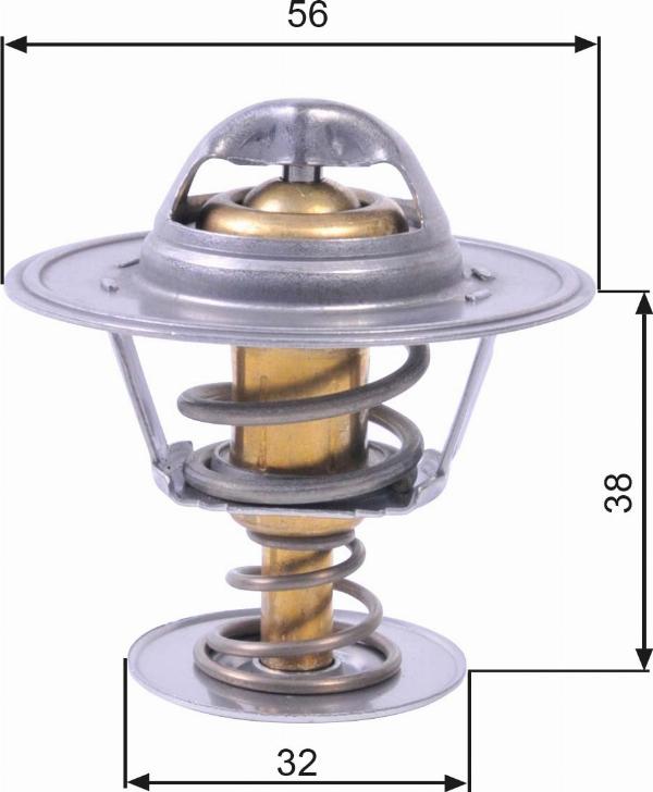 GATES TH13182G1 - Termostat,lichid racire aaoparts.ro