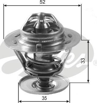 GATES TH12588G1 - Termostat,lichid racire aaoparts.ro