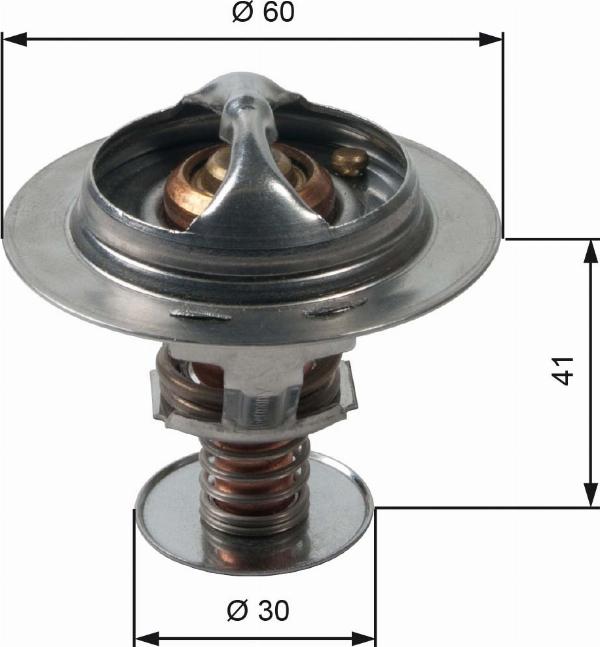 GATES TH34882G1 - Termostat,lichid racire aaoparts.ro