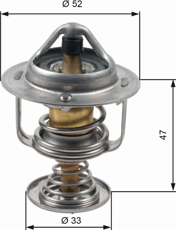 GATES TH30580G1 - Termostat,lichid racire aaoparts.ro