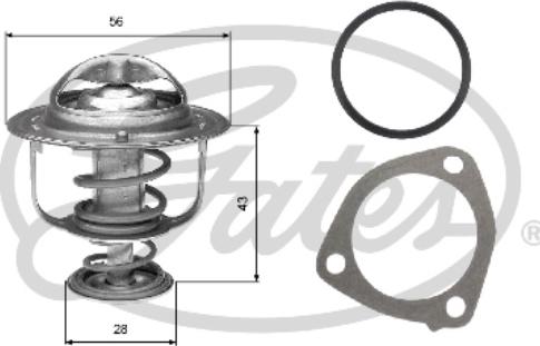 Gates TH31276G1 - Termostat,lichid racire aaoparts.ro