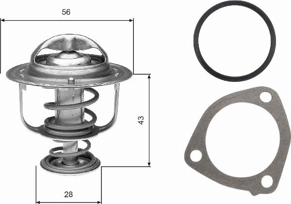 GATES TH31276G1 - Termostat,lichid racire aaoparts.ro