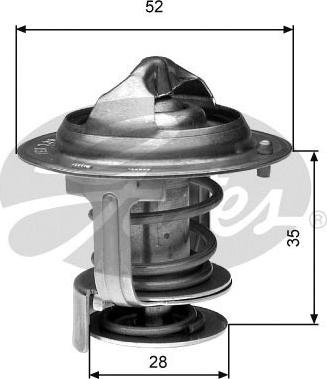 GATES TH29484G1 - Termostat,lichid racire aaoparts.ro