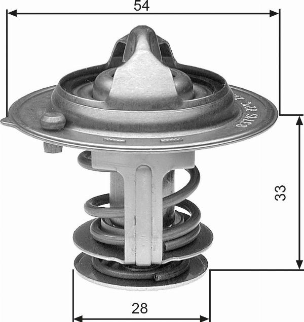 GATES TH29882G1 - Termostat,lichid racire aaoparts.ro